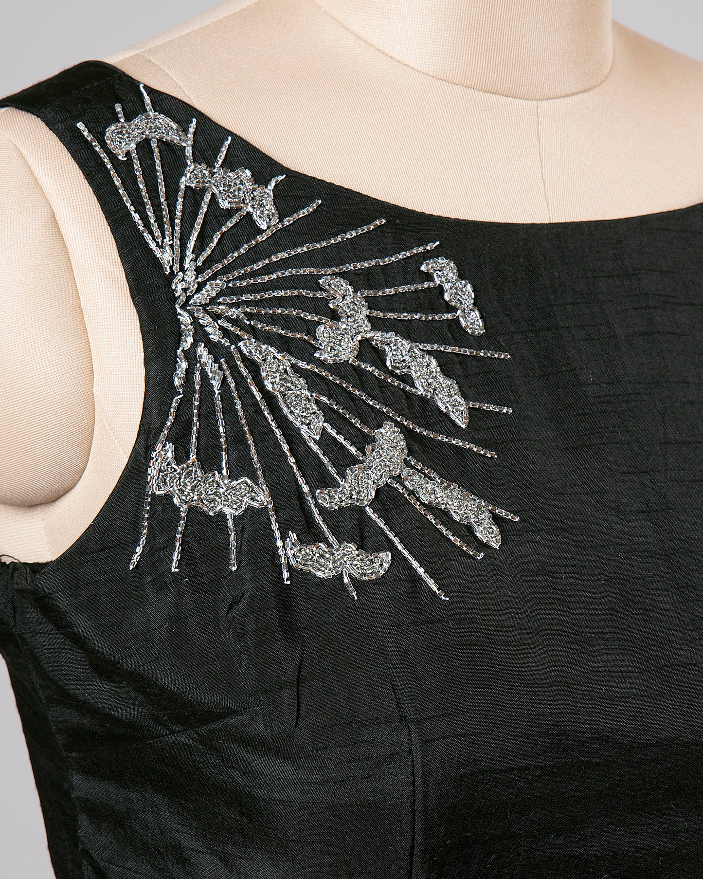 Plain Black Premium Hand Bid Jardoshi Work Viscose Dola Silk Blouse
