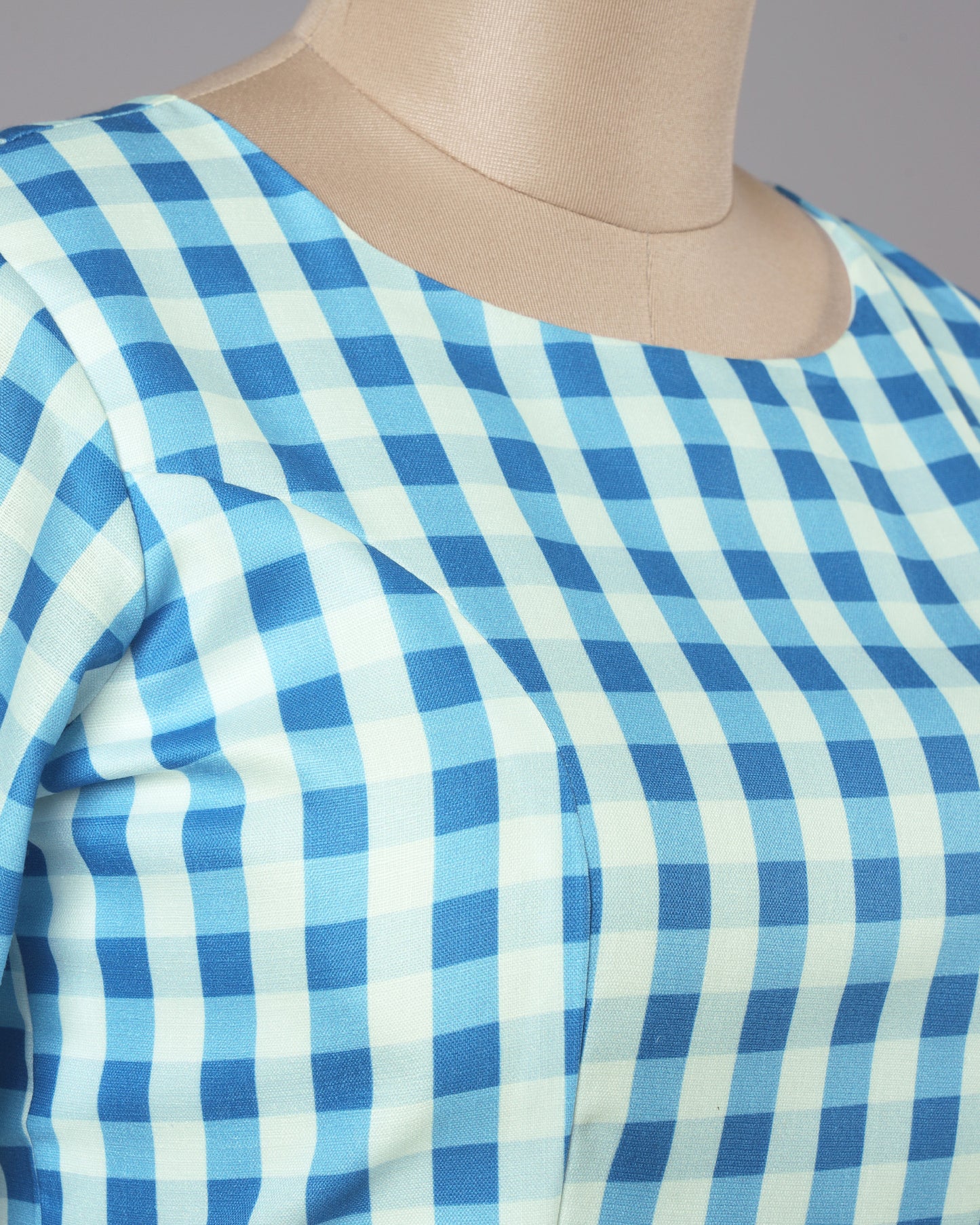 Retro Checkered Blouse - Soft Girl Aesthetic Vibes