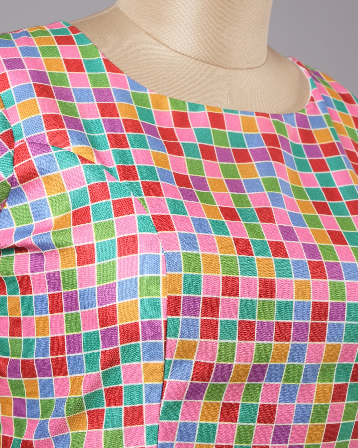 Candy Grid Blouse - Fun, Fresh And Trending