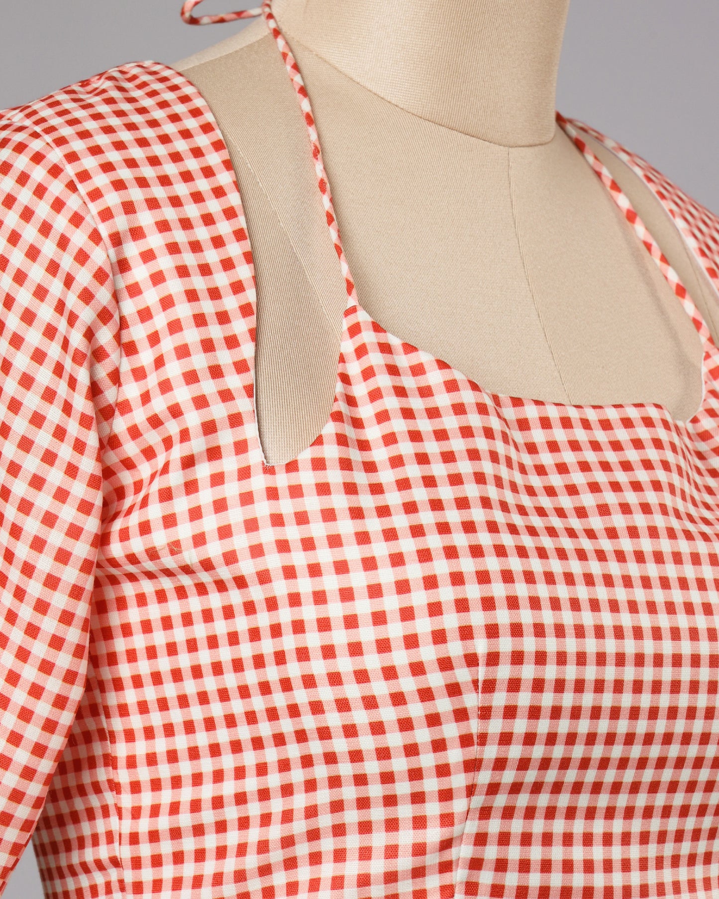 Bold Check Cutout Blouse - Insta-Worthy Fit