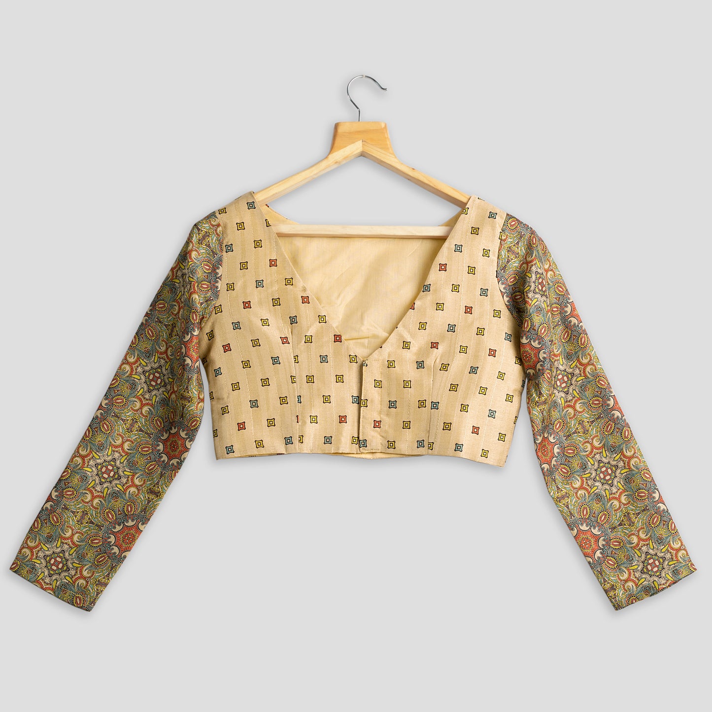 Madhuvanii Printed Silk Blouse