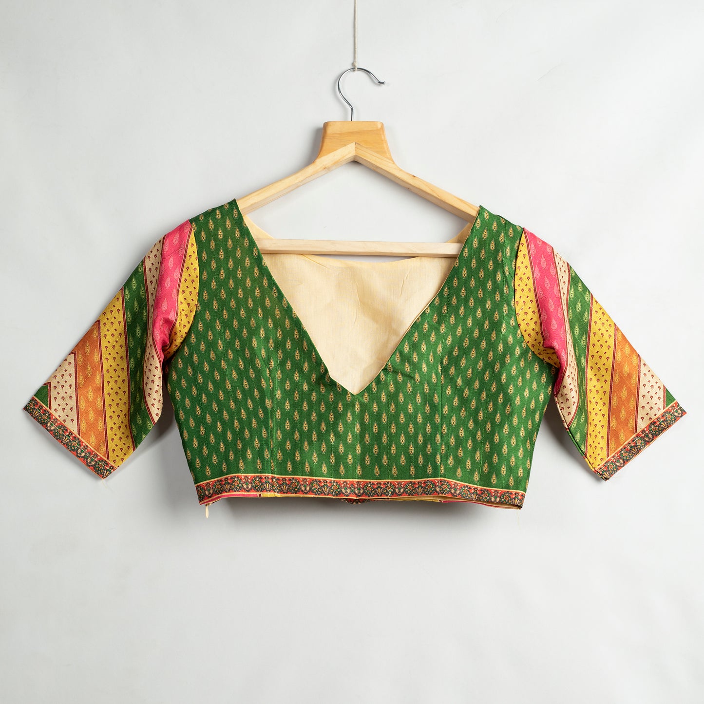 Madhubani Printed Silk Blouse