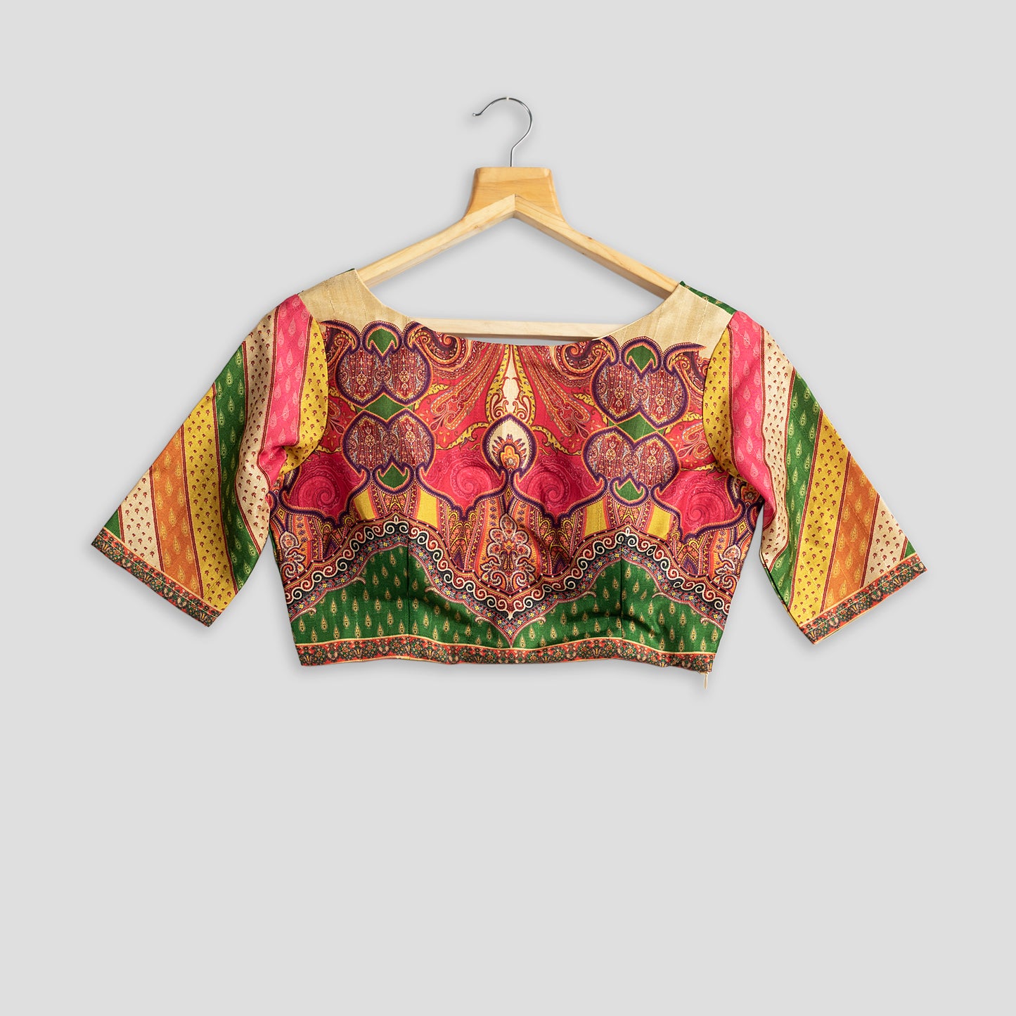 Madhubani Printed Silk Blouse