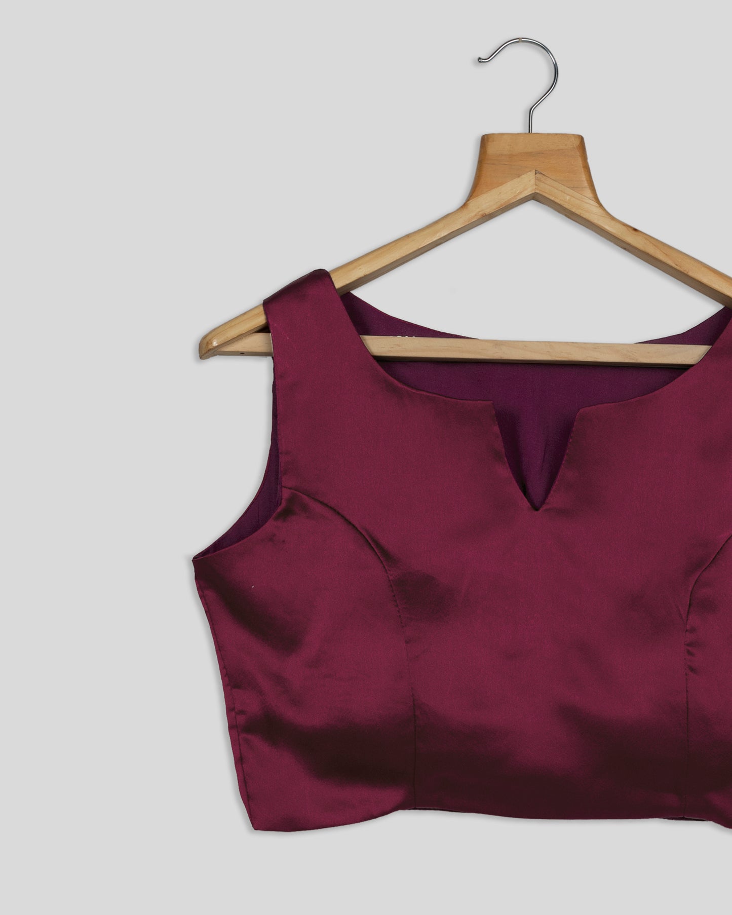 Lovely Sangaria Purple Plain Blouse