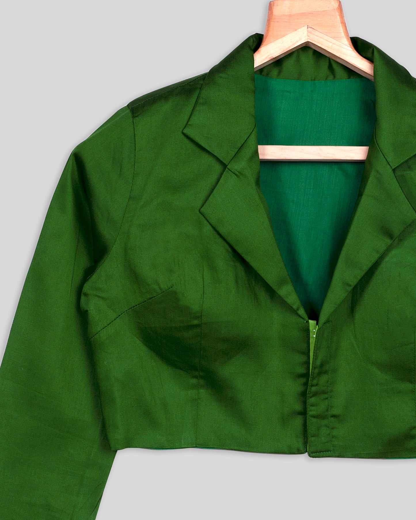 Classic Green Cotton Blouse