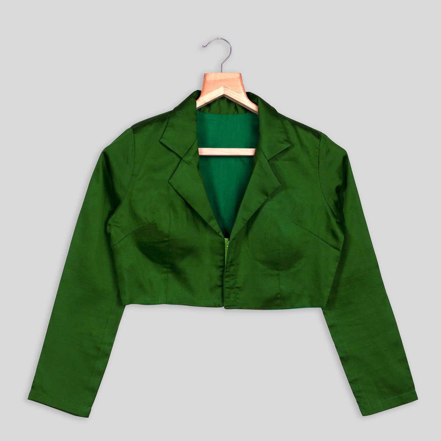 Classic Green Cotton Blouse