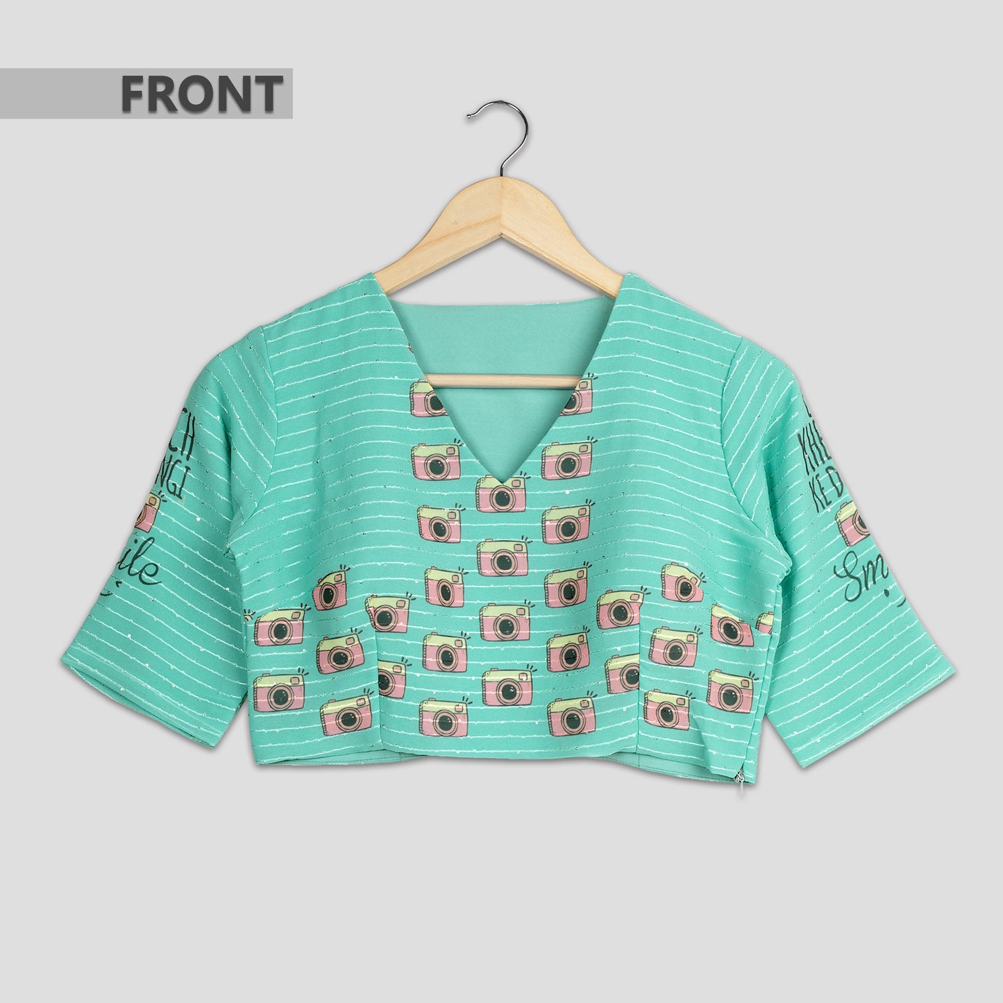 Trendy Quirky Embroidery Blouse