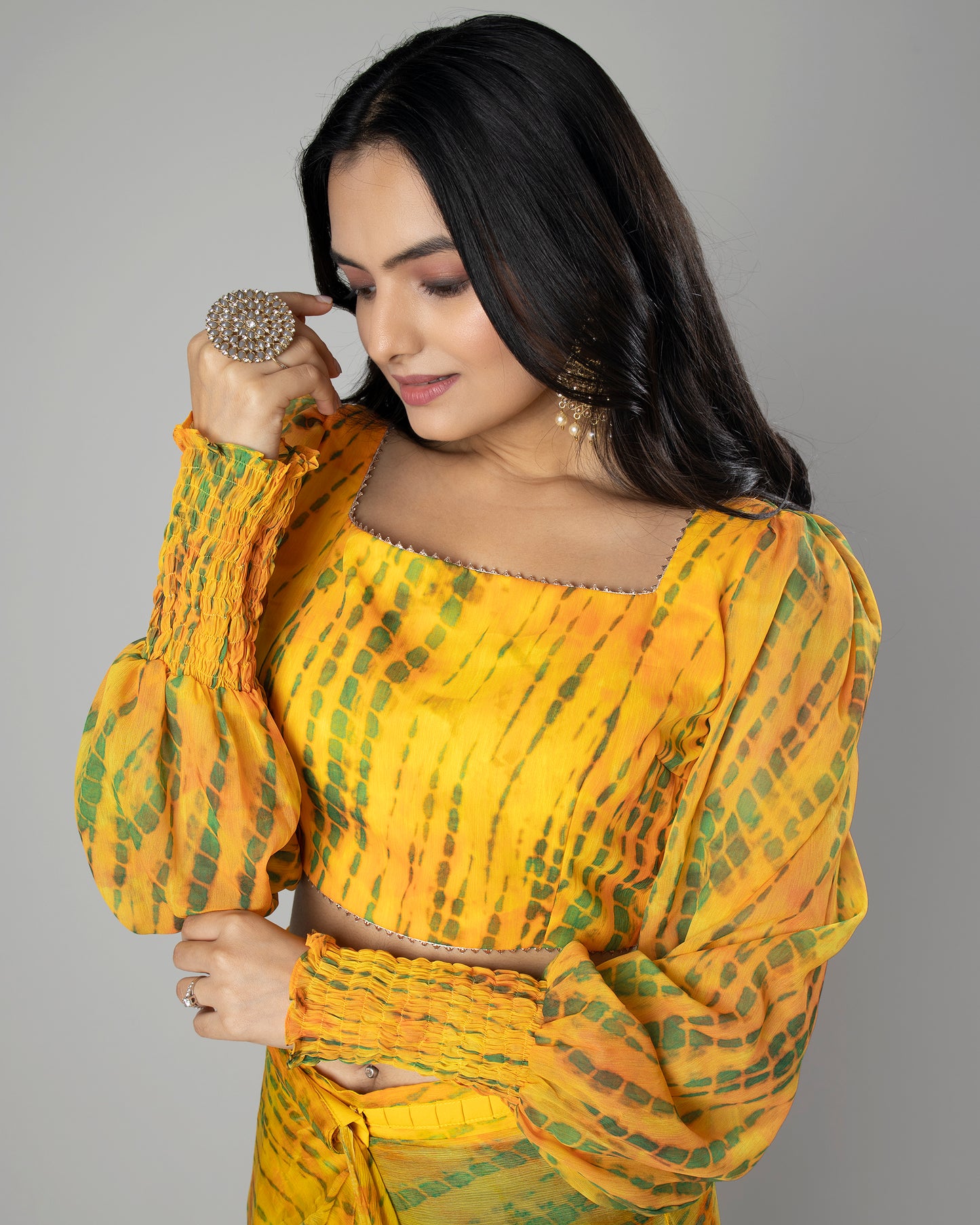 Exclusive Designer Puff Sleeve Blouse