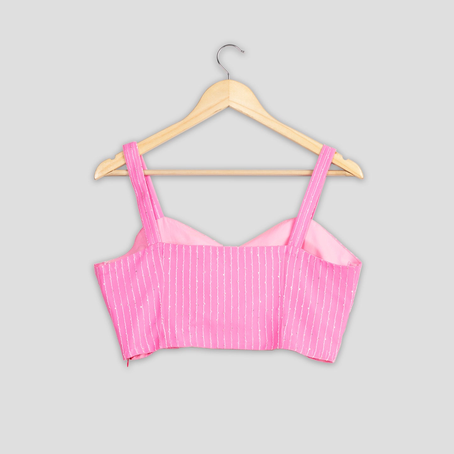 Trendy Pink Designer Embroidery Blouse