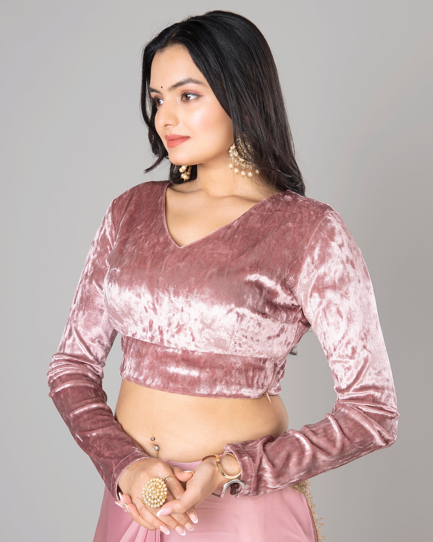 Velvet Blouse: Harmonizing Elegance in Every Stitch