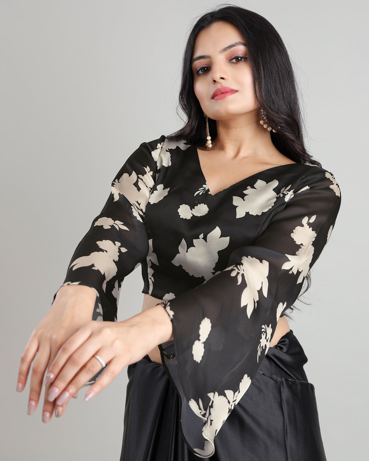 Black Collection Beauty: Wardrobe Essential Bell Sleeve Blouse