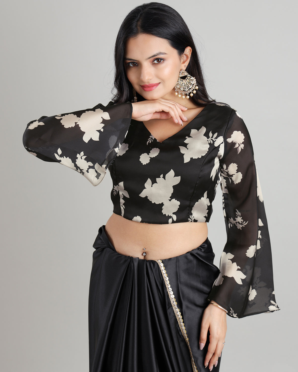 Black Collection Beauty: Wardrobe Essential Bell Sleeve Blouse