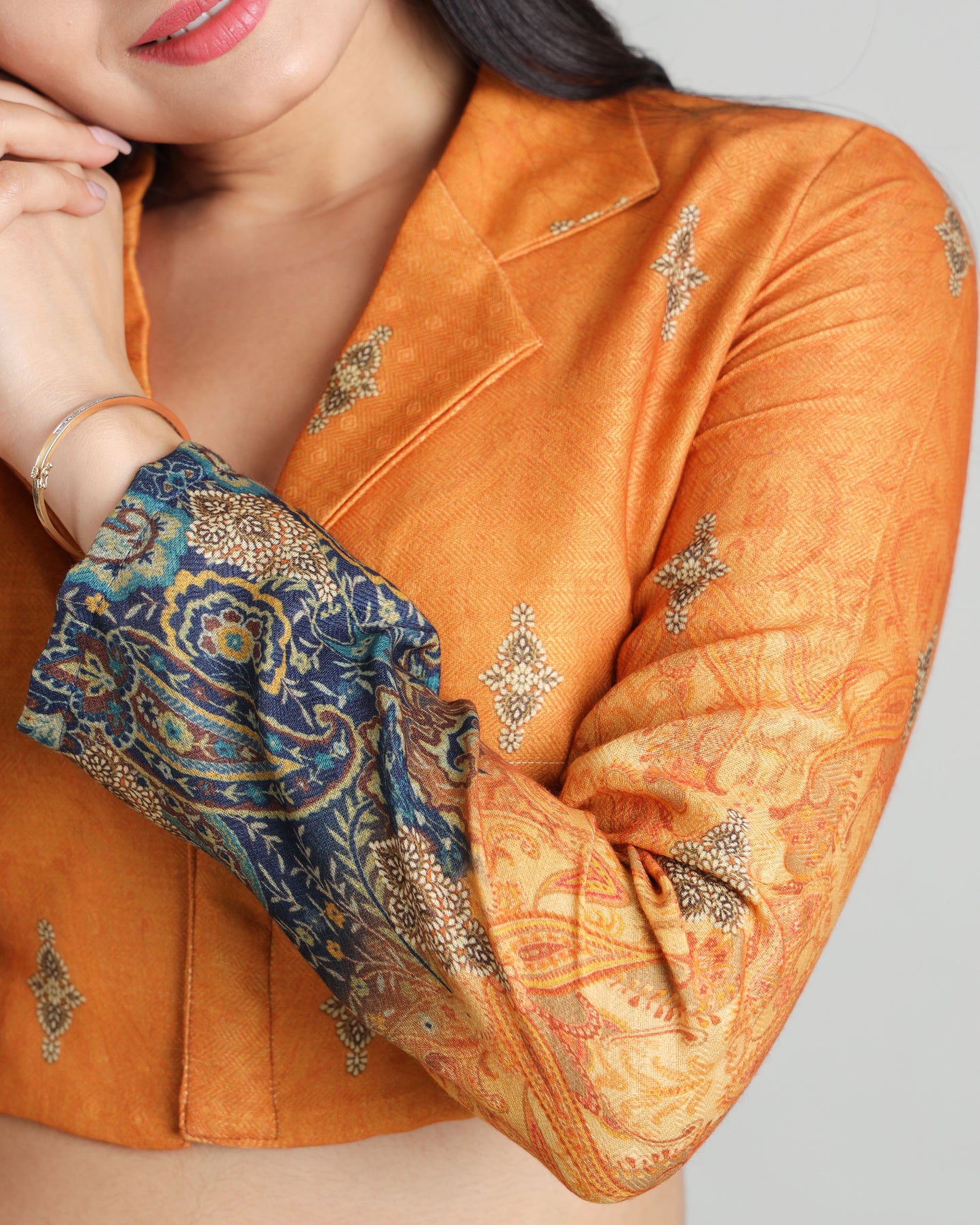 Stitched to Perfection : Ethnic Full Sleeve Pasmina Blouse