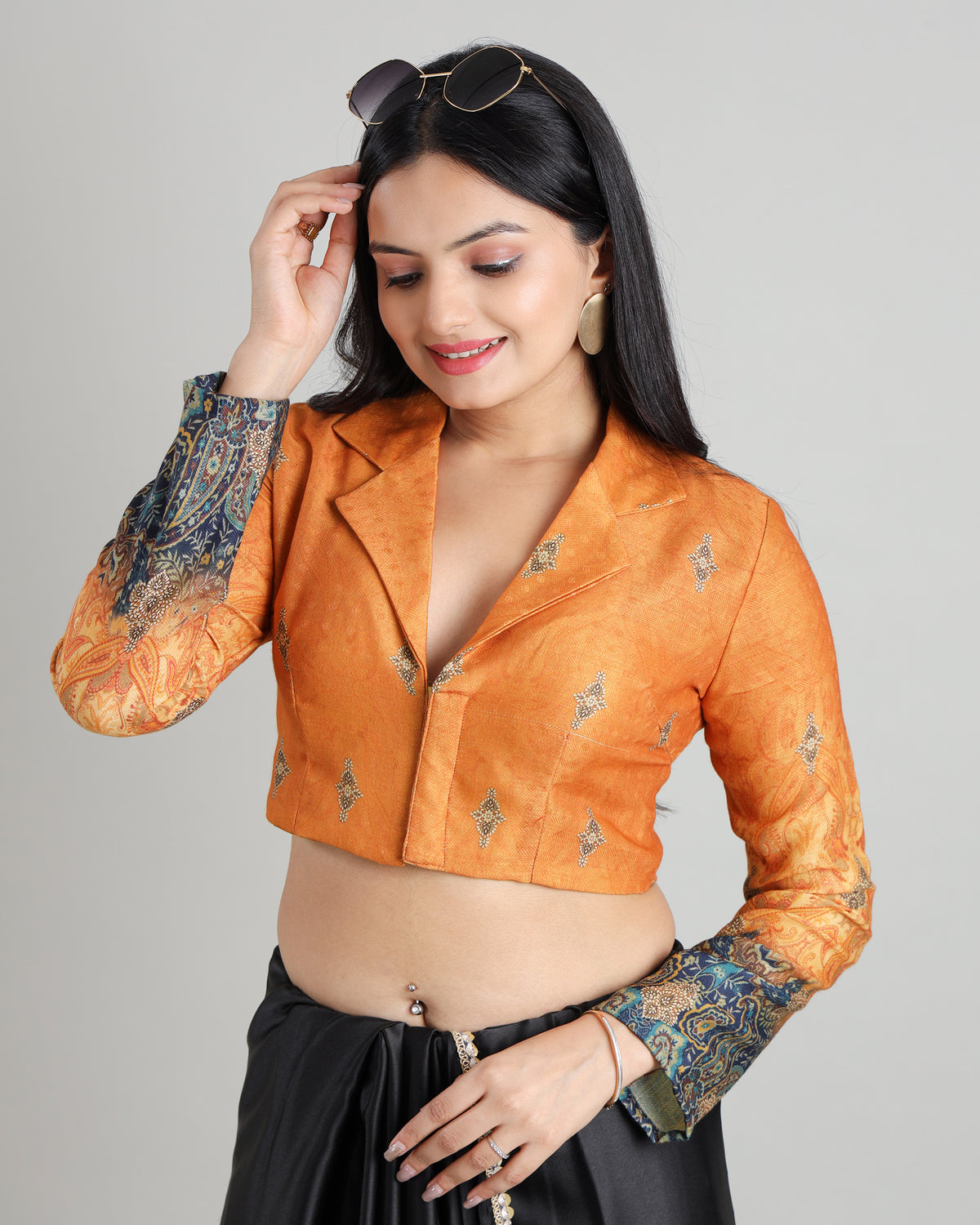 Stitched to Perfection : Ethnic Full Sleeve Pashmina Blouse