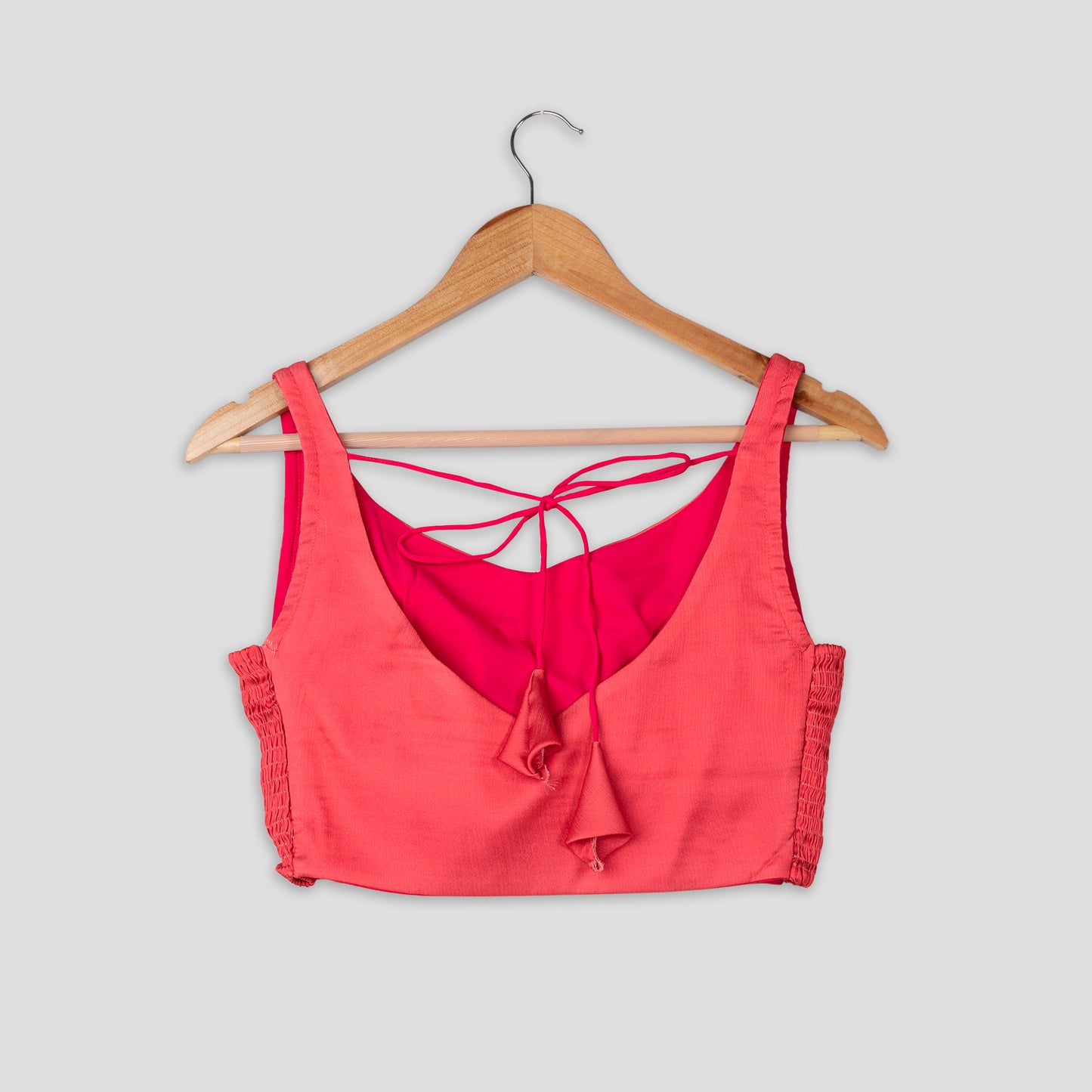 Elastic Ease Blouse: The Pink Sweetheart Neck Blouse