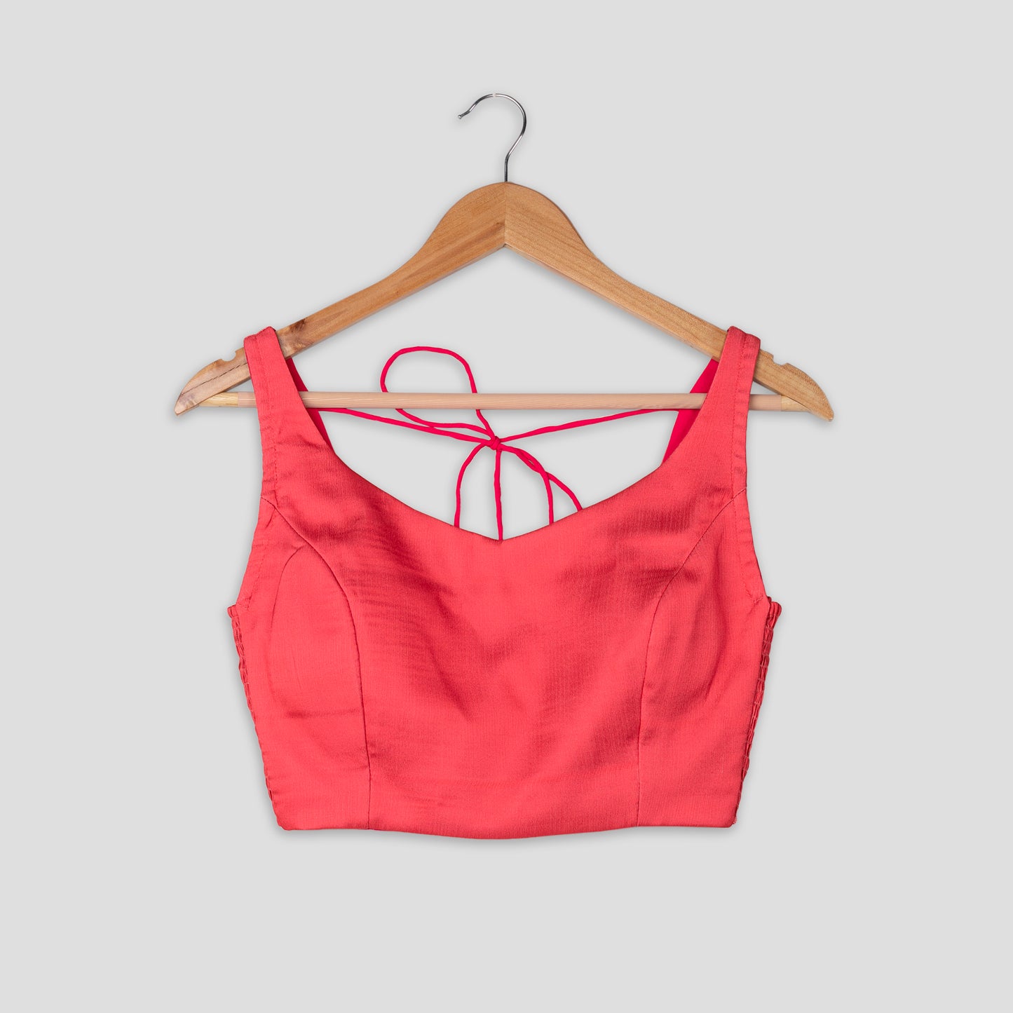 Elastic Ease Blouse: The Pink Sweetheart Neck Blouse
