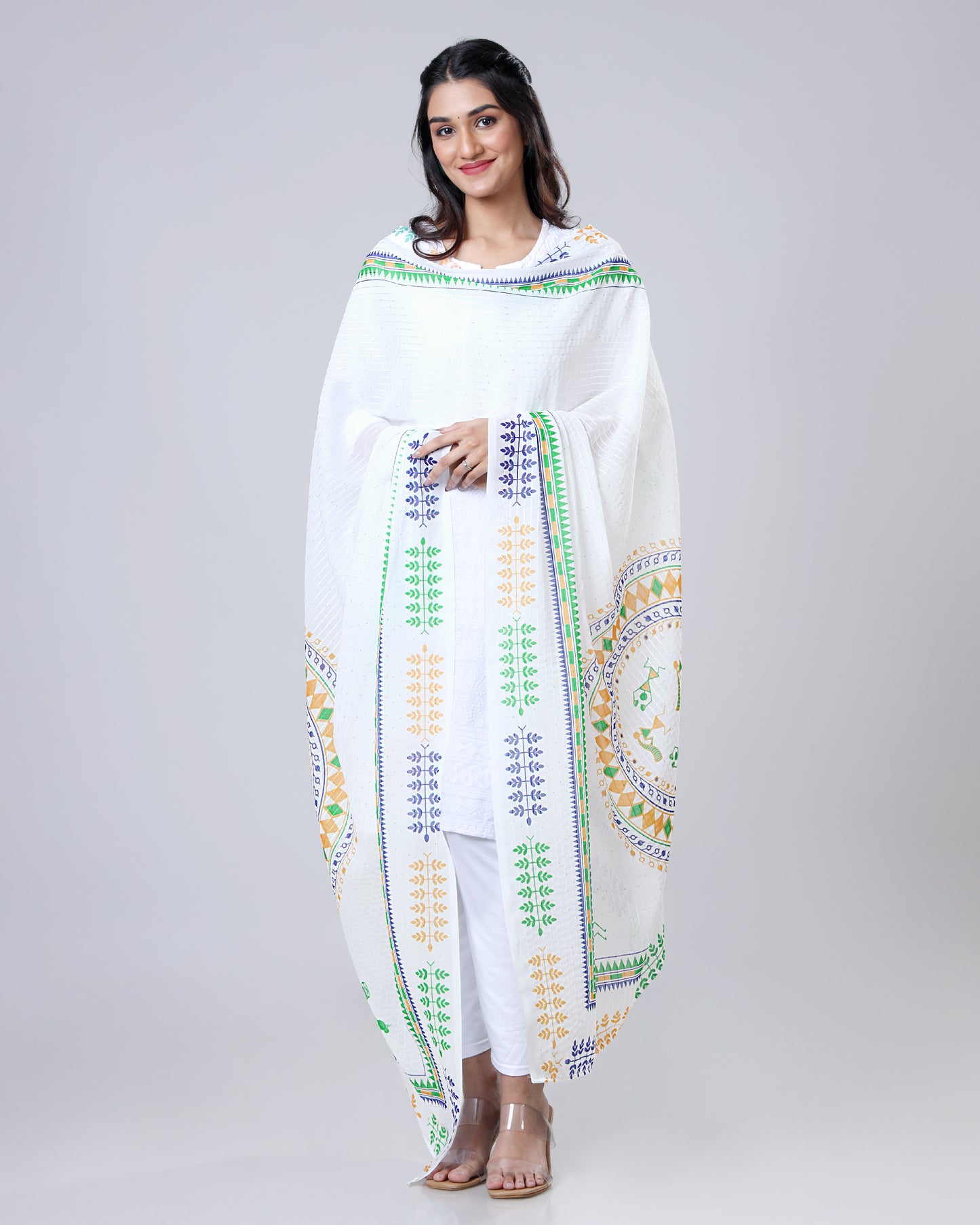 FolkArt Tiranga Sequins Dupatta
