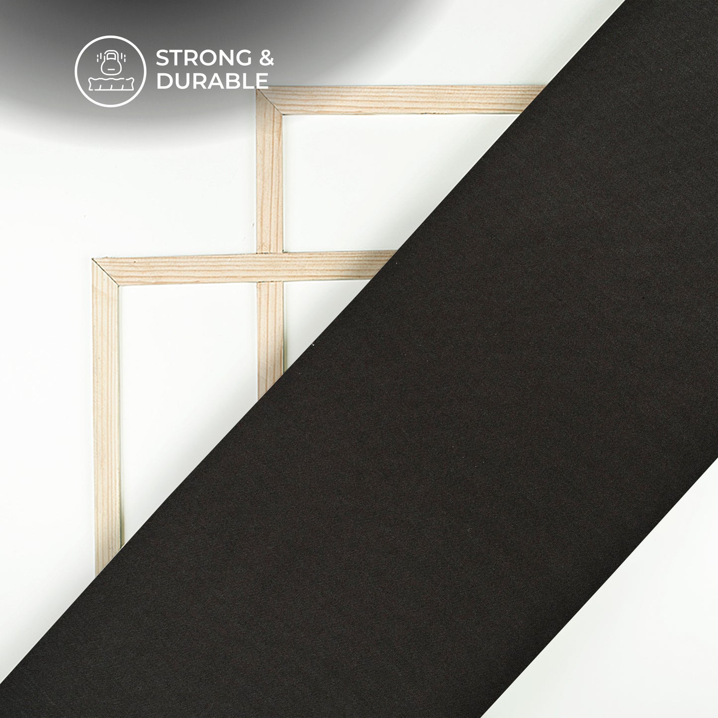 Black Plain Soft Touch Cotton Shirting Fabric (Width 58 Inches)