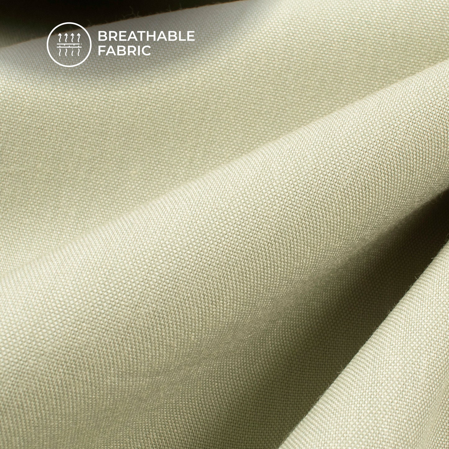Olive Green Plain Soft Touch Cotton Shirting Fabric (Width 58 Inches)