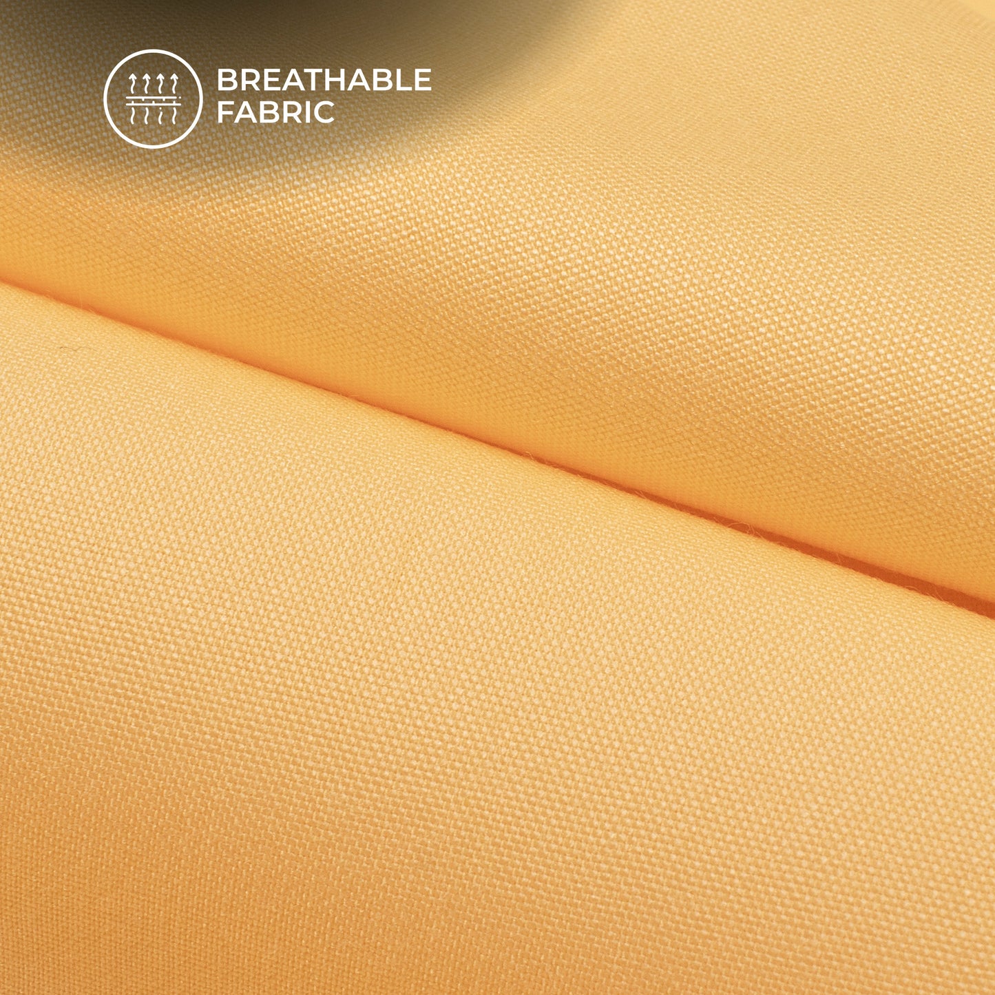 Cyber Yellow Plain Soft Touch Cotton Shirting Fabric (Width 58 Inches)