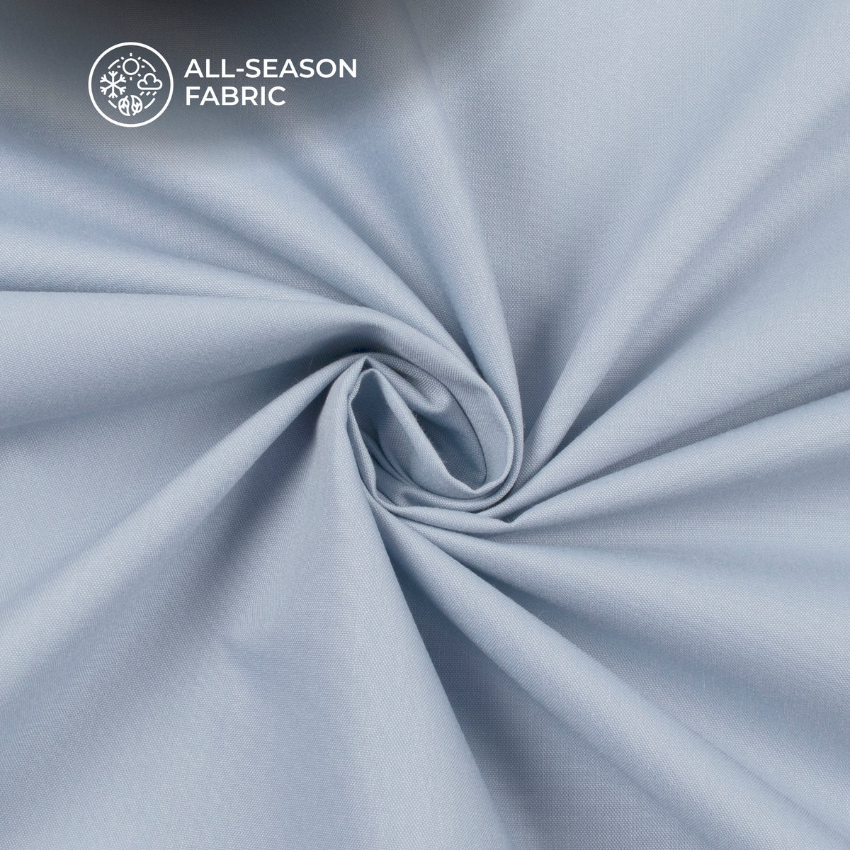 Steel Blue Plain Soft Touch Cotton Shirting Fabric (Width 58 Inches)