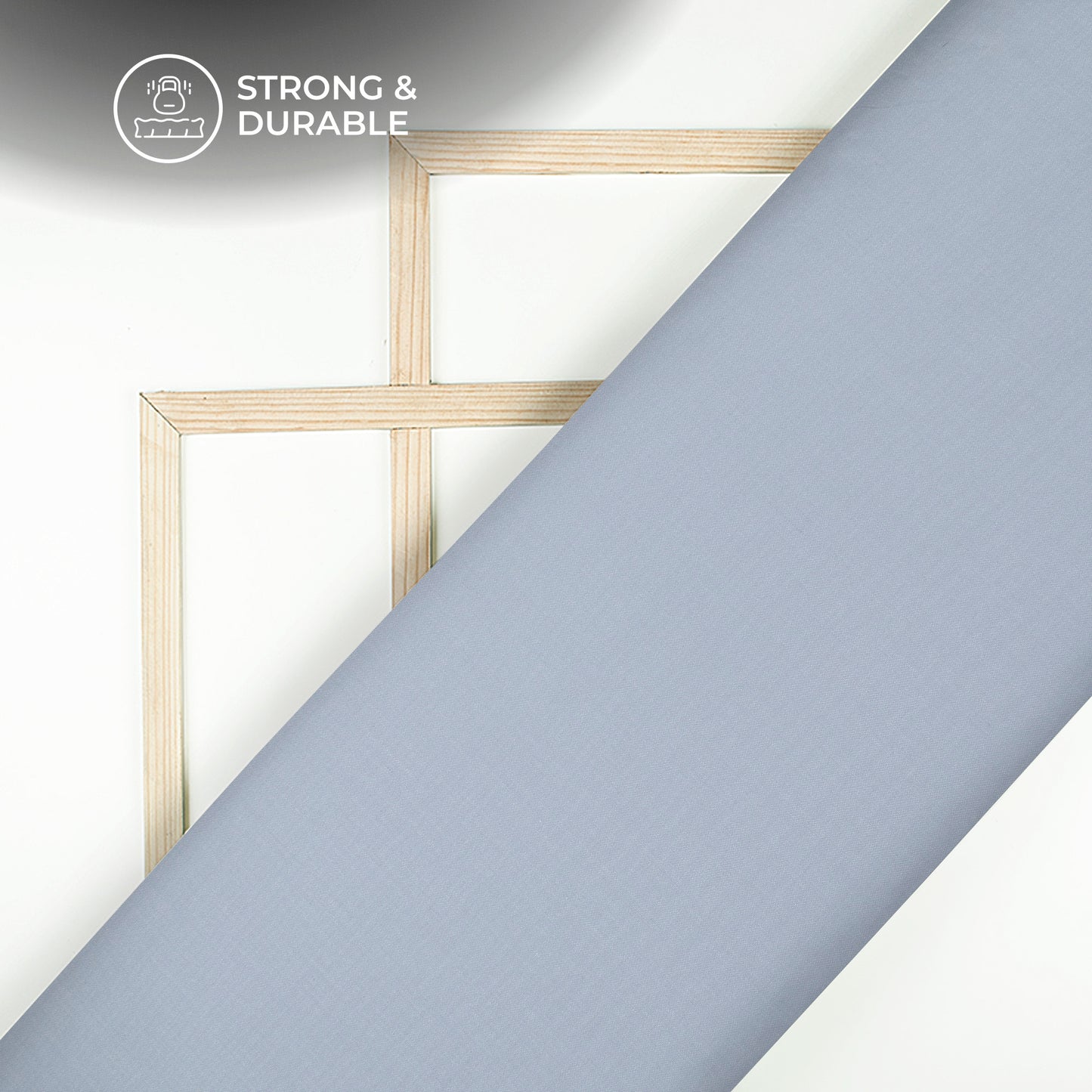 Steel Blue Plain Soft Touch Cotton Shirting Fabric (Width 58 Inches)