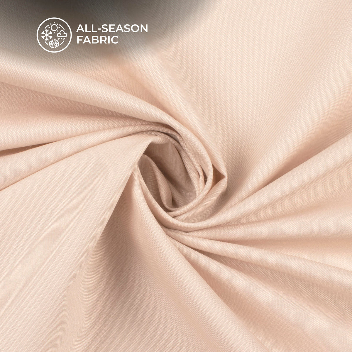 Cream Plain Soft Touch Cotton Shirting Fabric (Width 58 Inches)