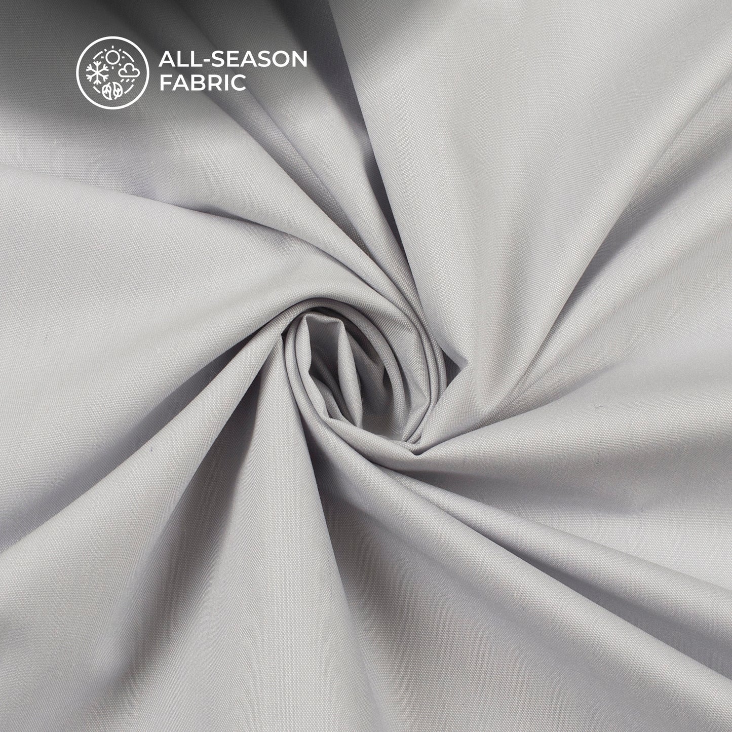 Light Blue Plain Soft Touch Cotton Shirting Fabric (Width 58 Inches)