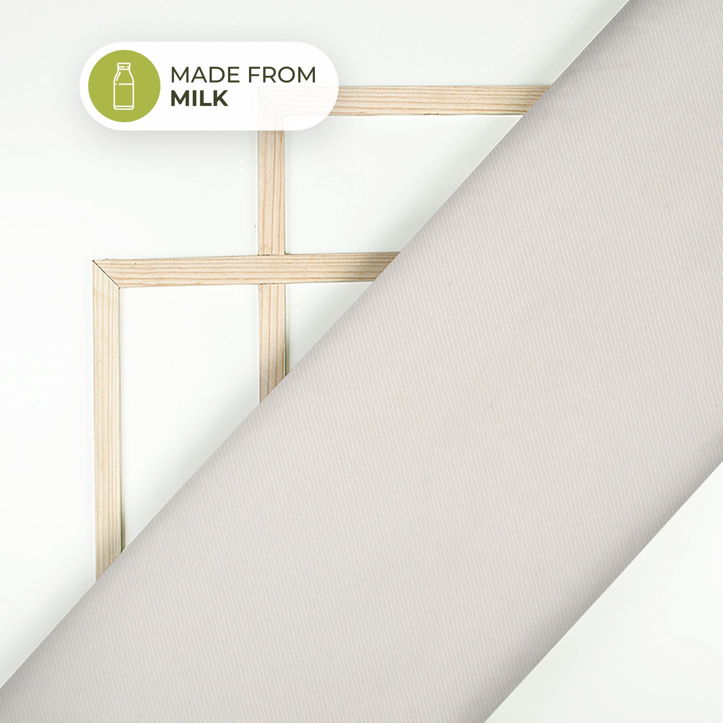 White Dyeable Sustainable Milk Fabric