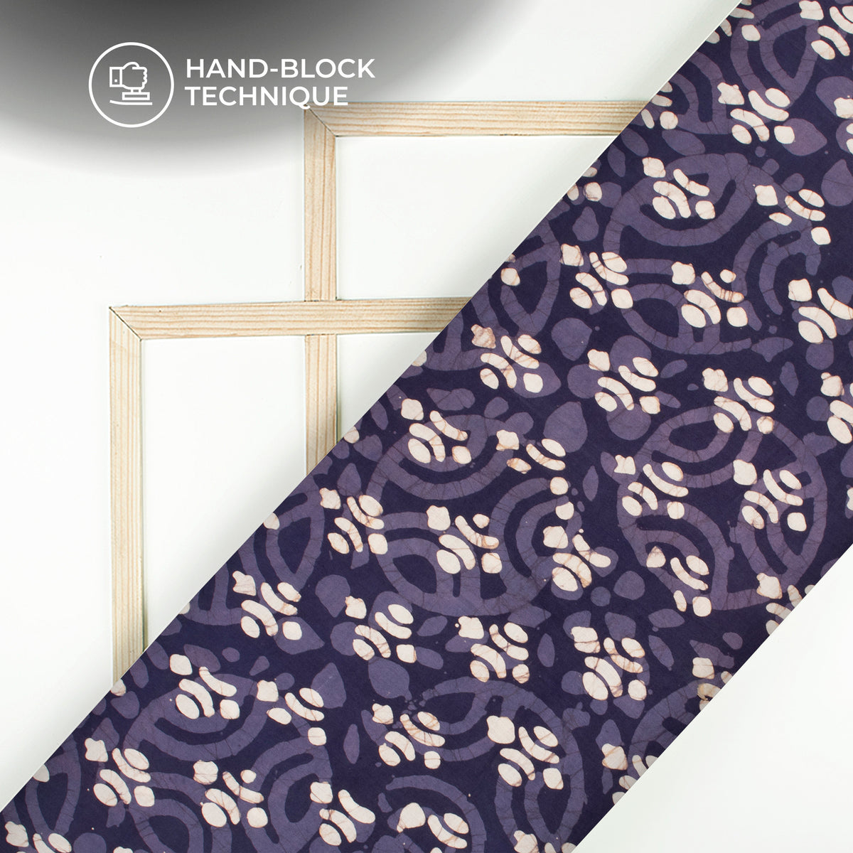 Quirky Handblock Pure Cotton Fabric