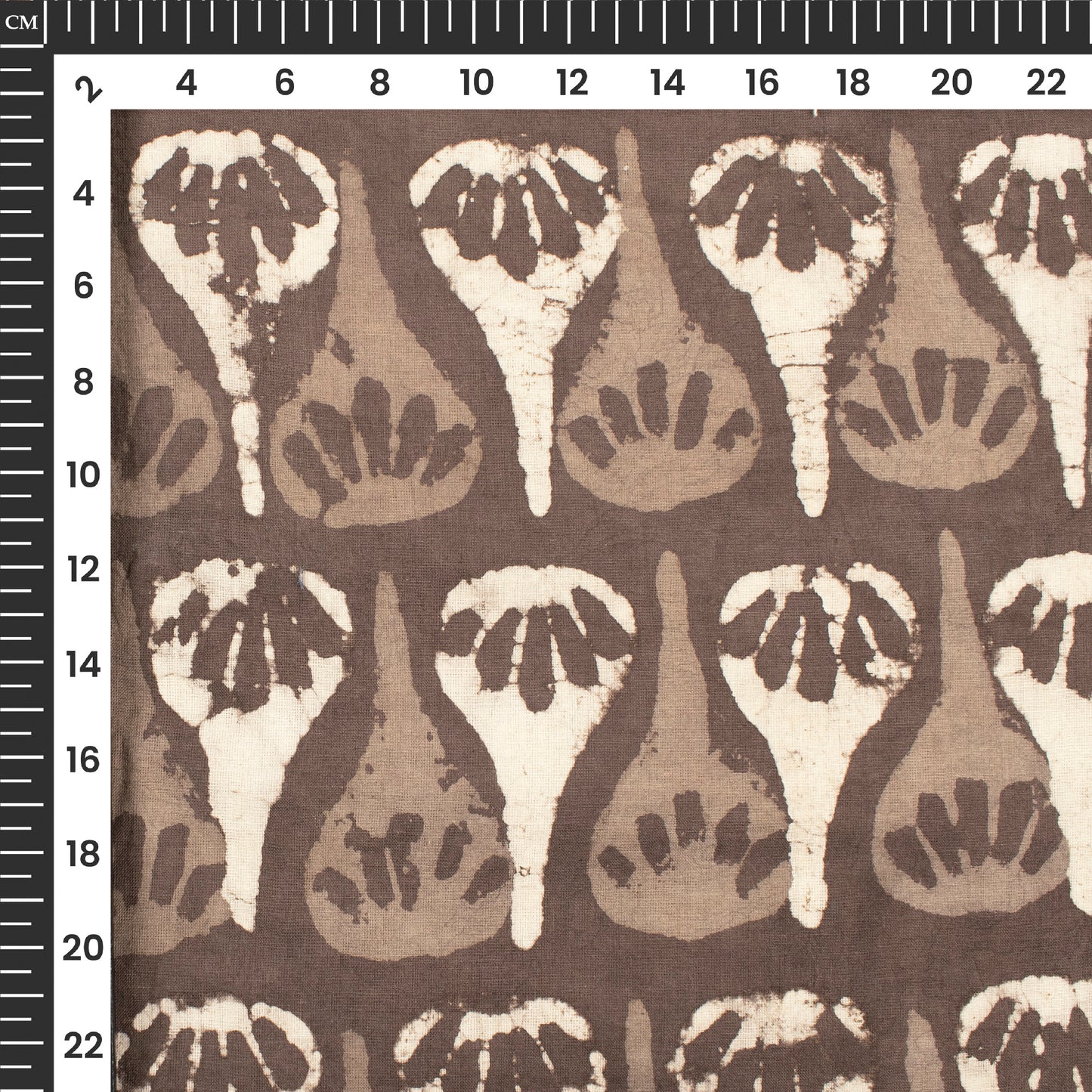 Davy's Gray Quirky Handblock Pure Cotton Fabric