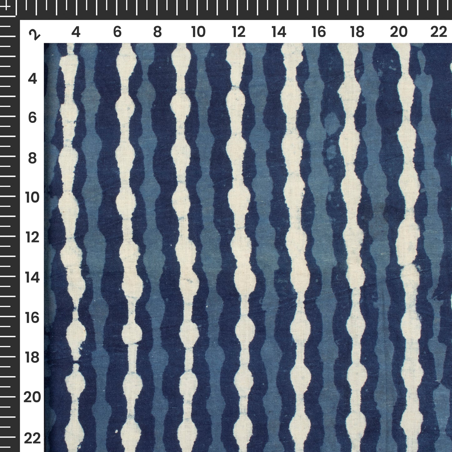 Indigo Handblock Pure Cotton Fabric