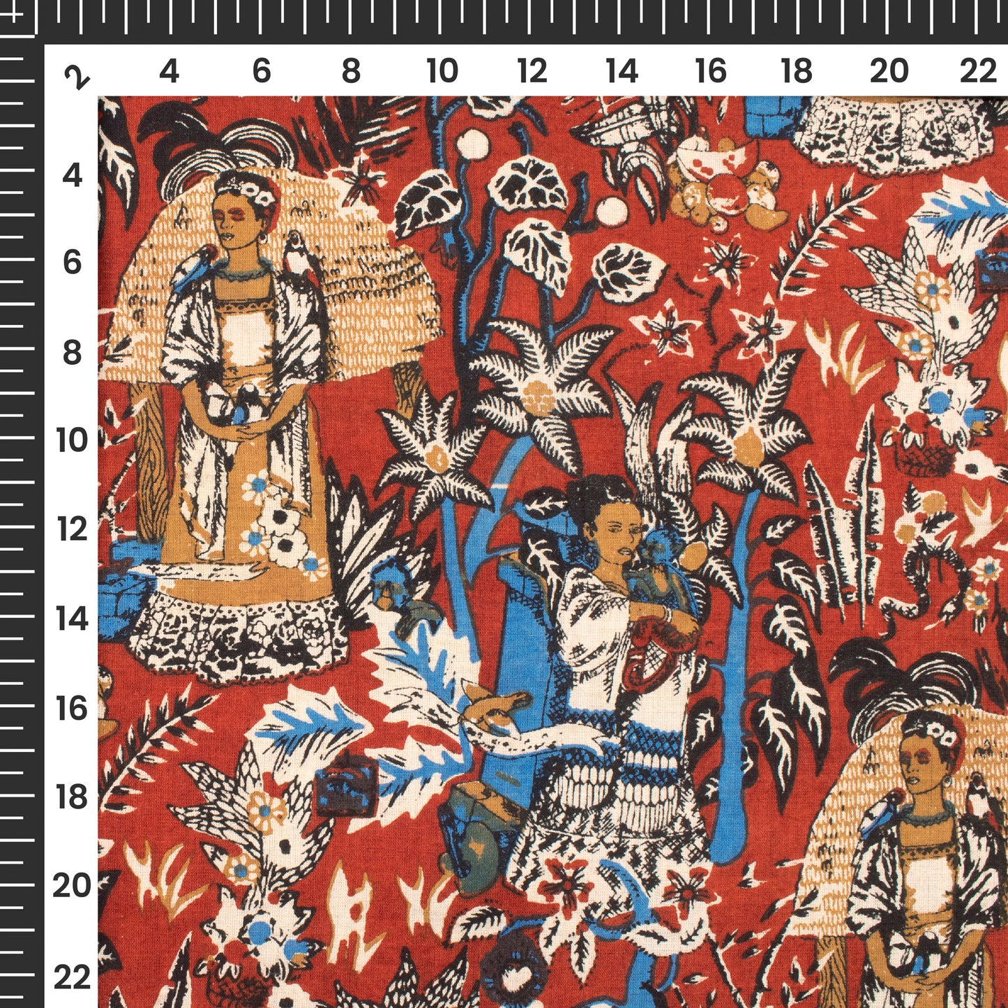 Kalamkari Print Handblock Pure Cotton Fabric