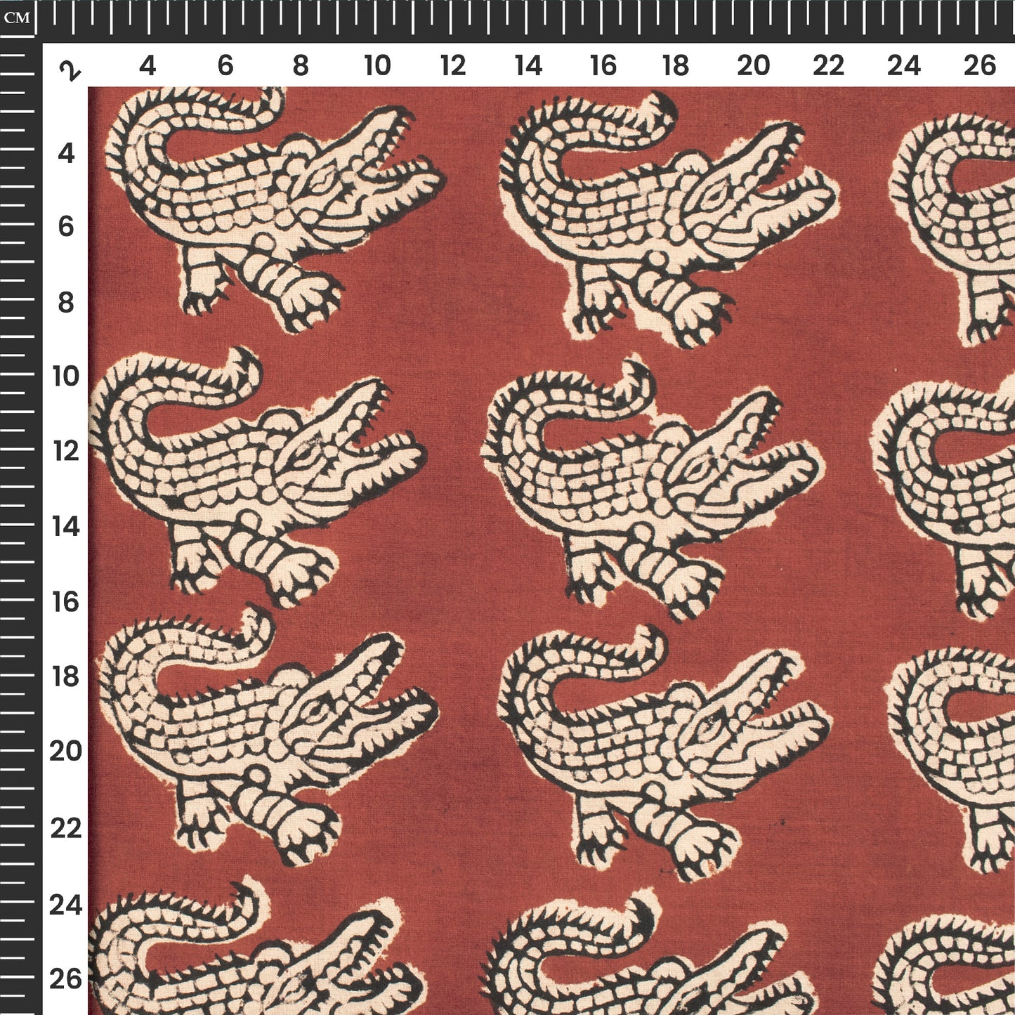 Animal Bagru Handblock Pure Cotton Fabric