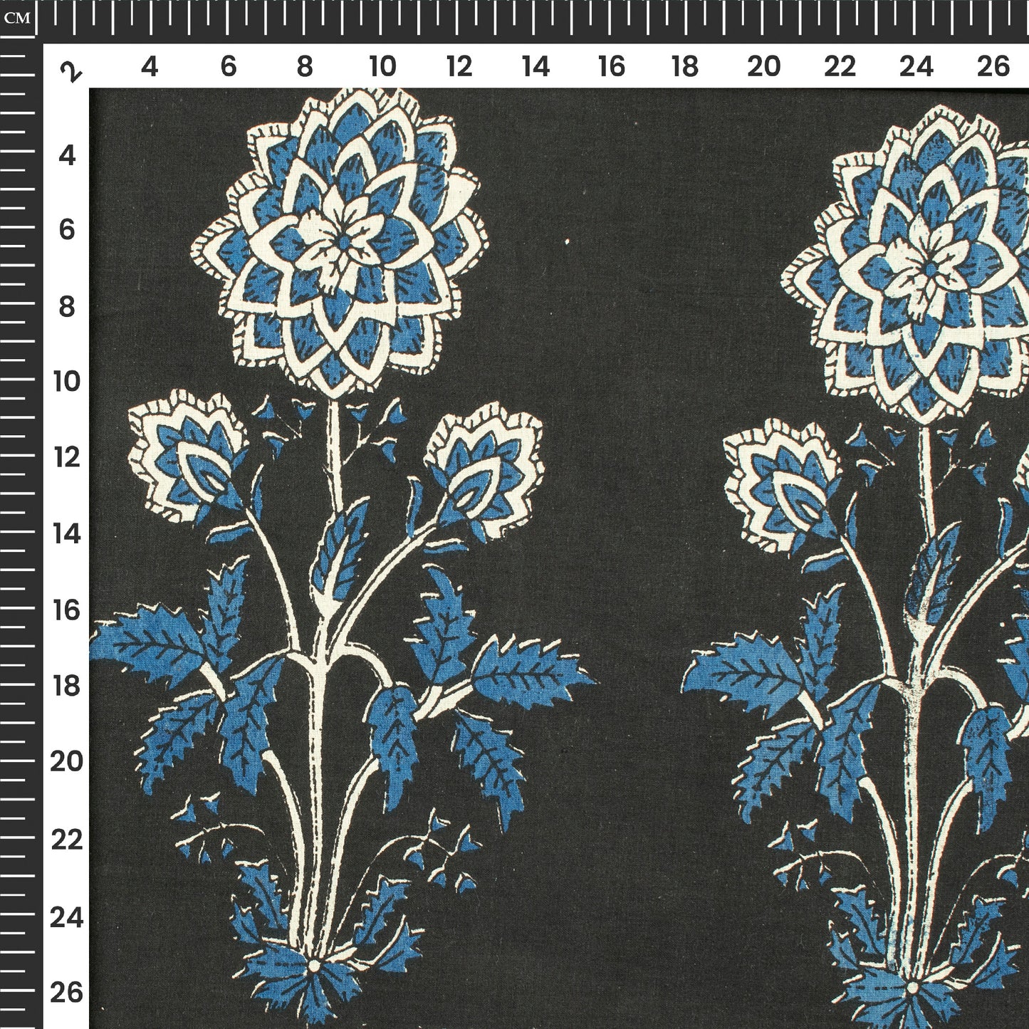 Floral Daman Bagru Print Handblock Pure Cotton Fabric