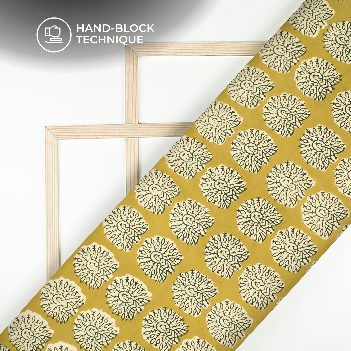 Peacock Bagru Handblock Pure Cotton Fabric