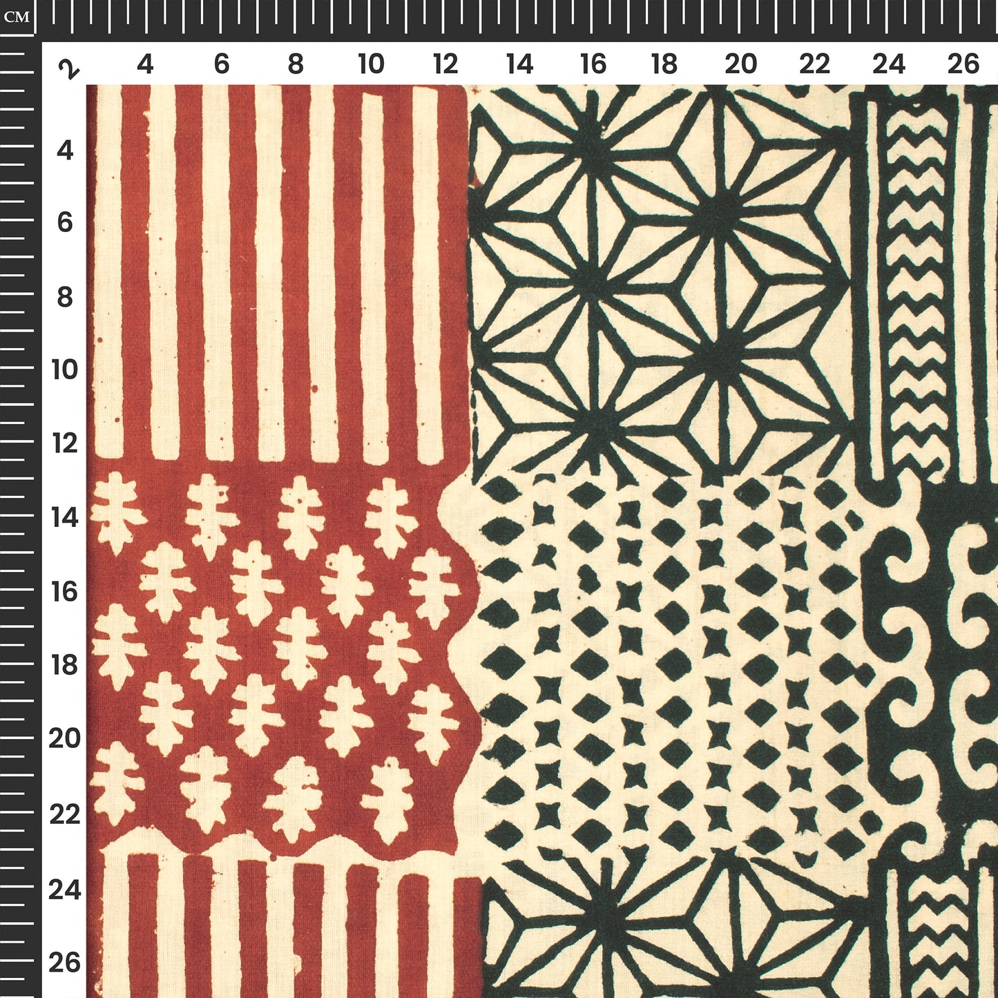 Traditional Bagru Handblock Pure Cotton Fabric