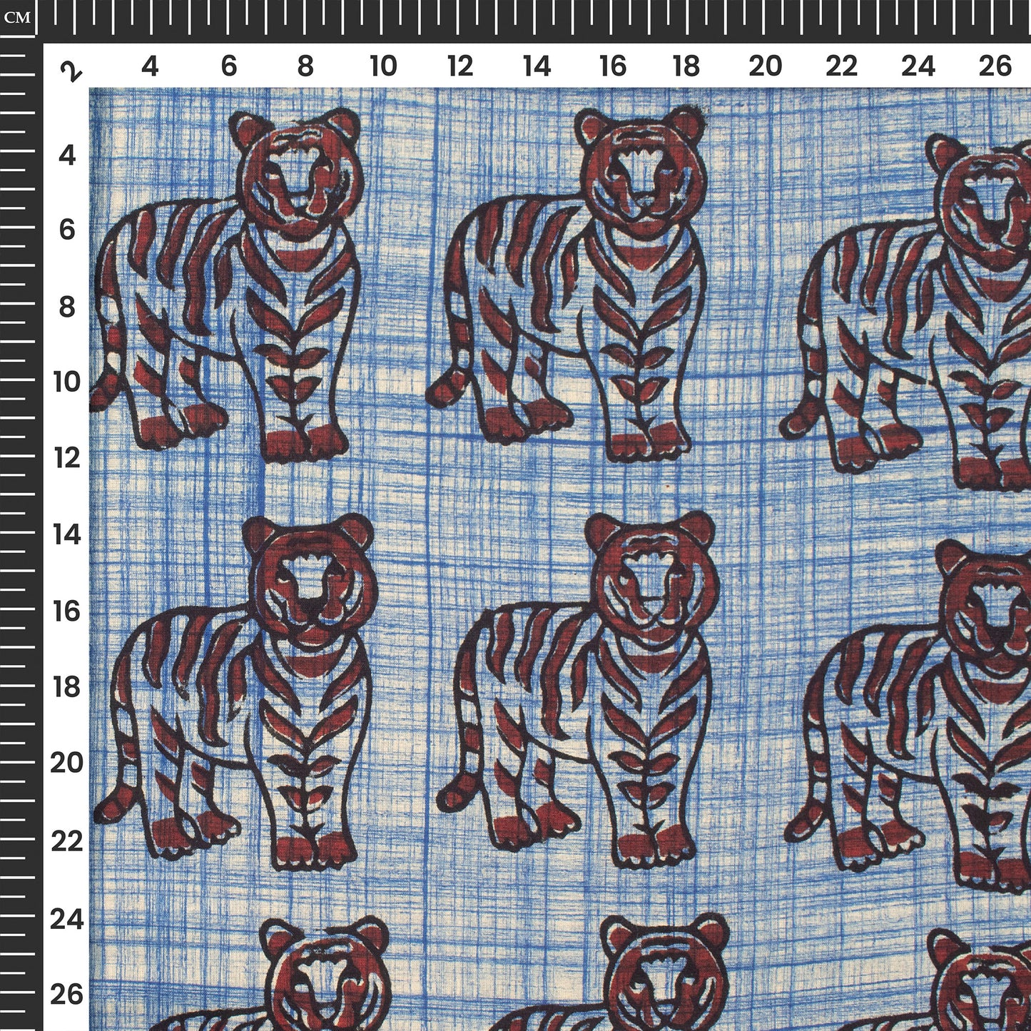 Animal Bagru Handblock Pure Cotton Fabric