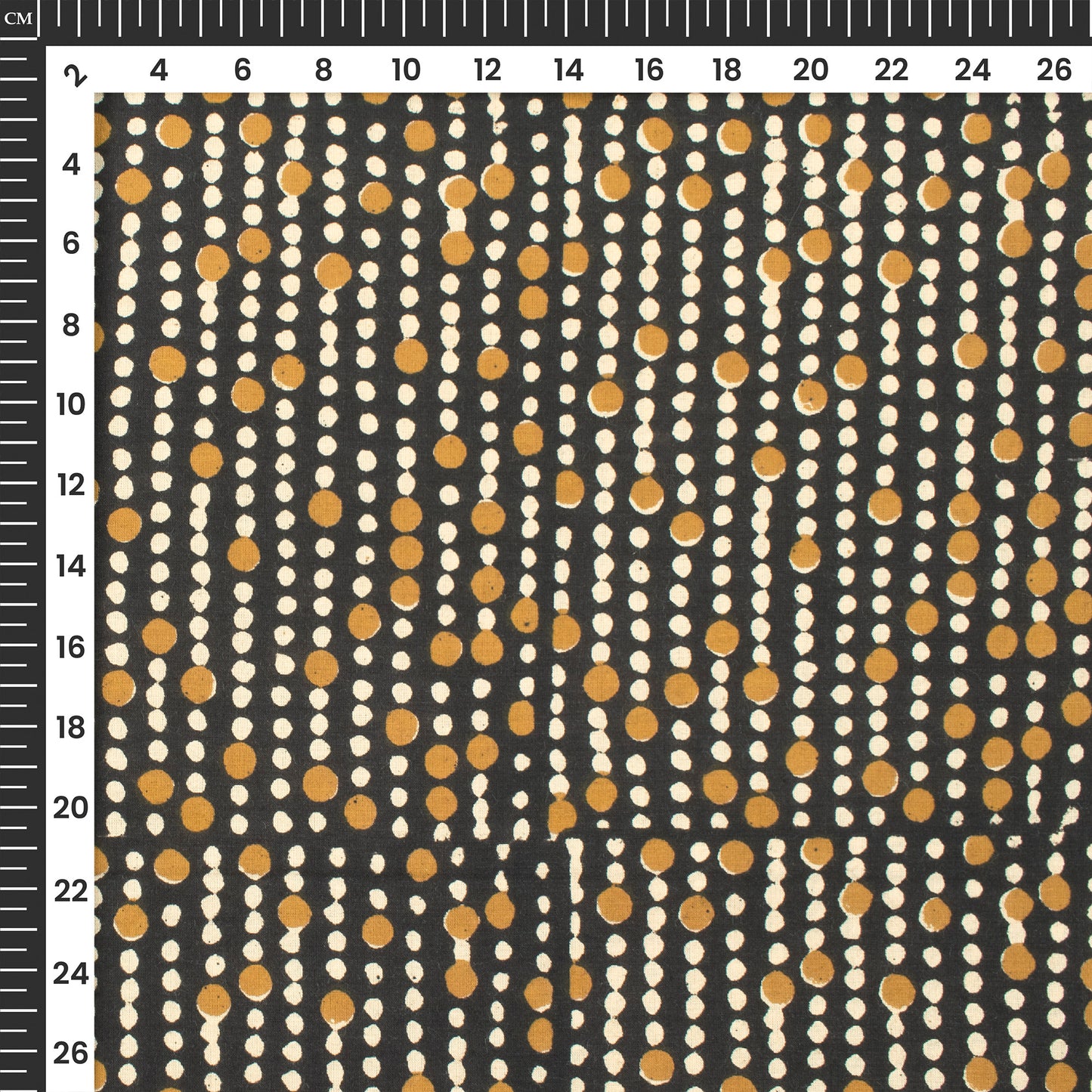 Polka Dots Bagru Handblock Pure Cotton Fabric