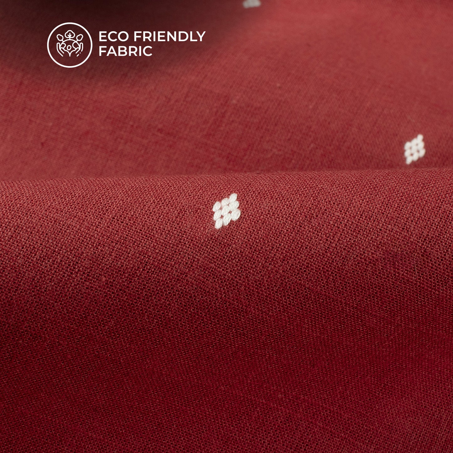 Exclusive Thread Butta Work Dobby Handloom Cotton Fabric
