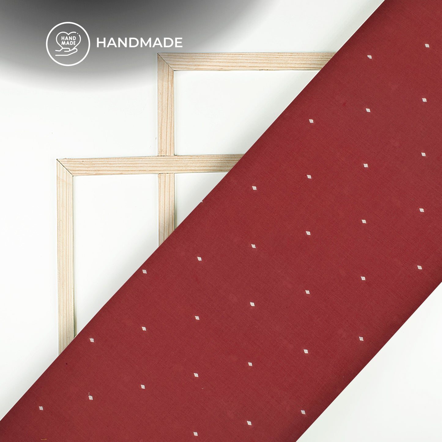 Exclusive Thread Butta Work Dobby Handloom Cotton Fabric