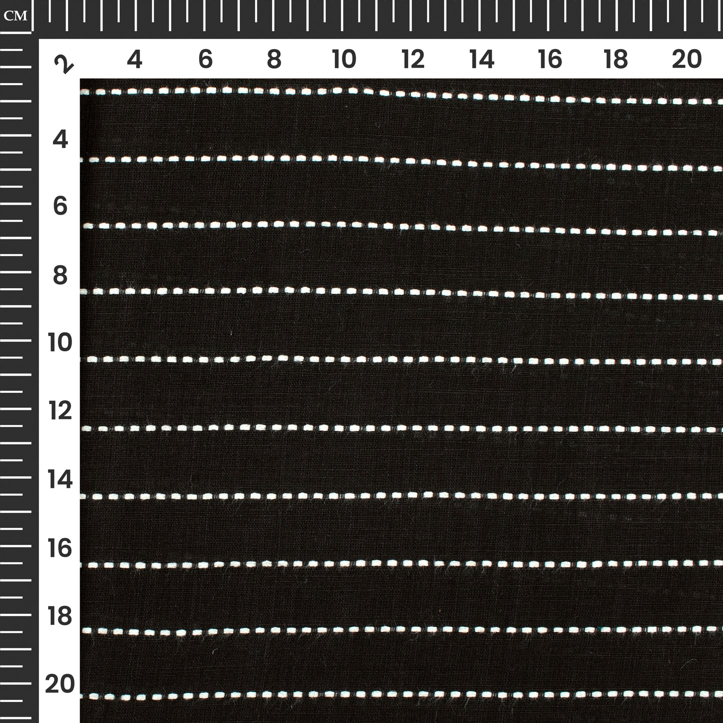 Black And White Stripes Dobby Handloom Cotton Fabric