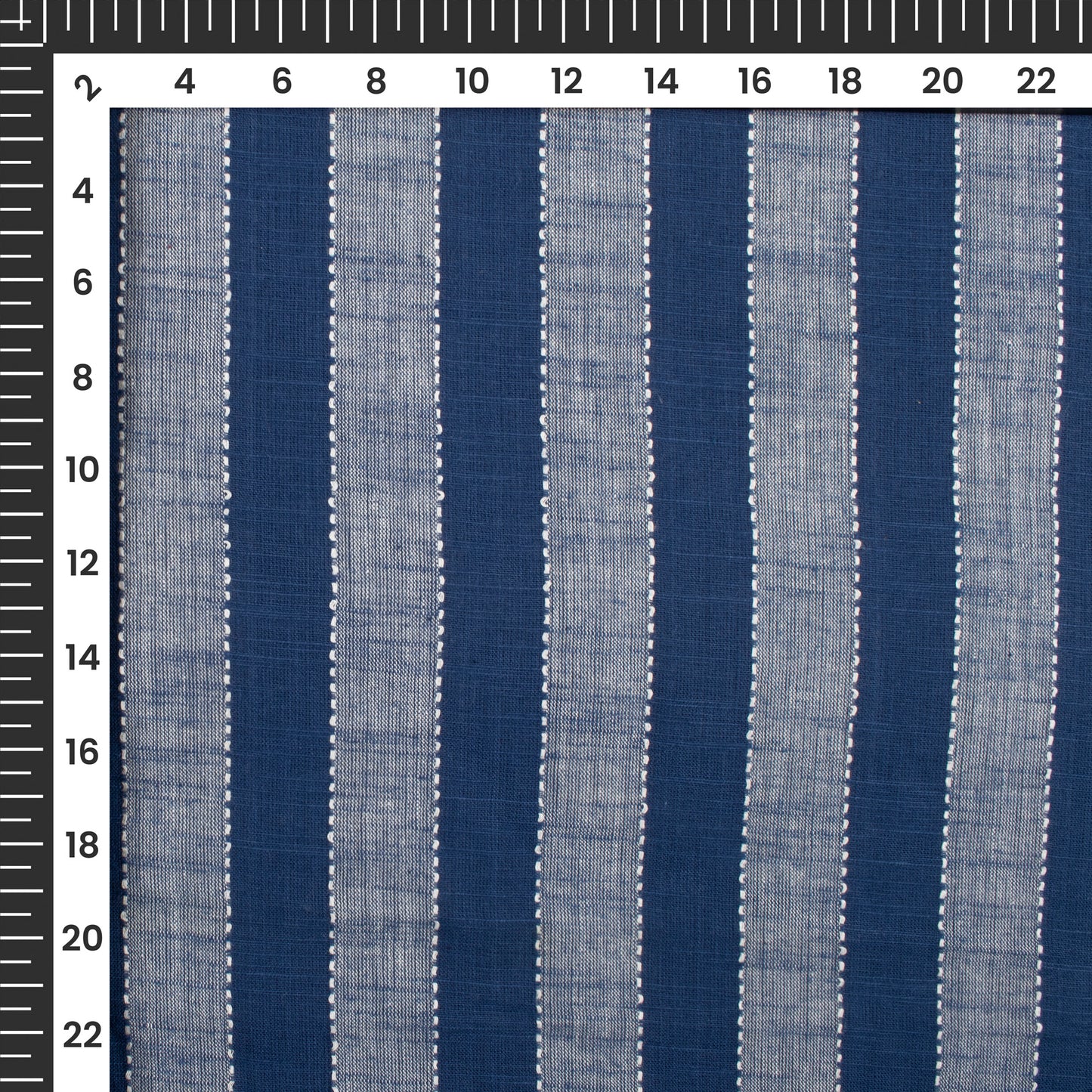 Exclusive Ribbed Dobby Stripes Pure Handloom Cotton Slub Fabric