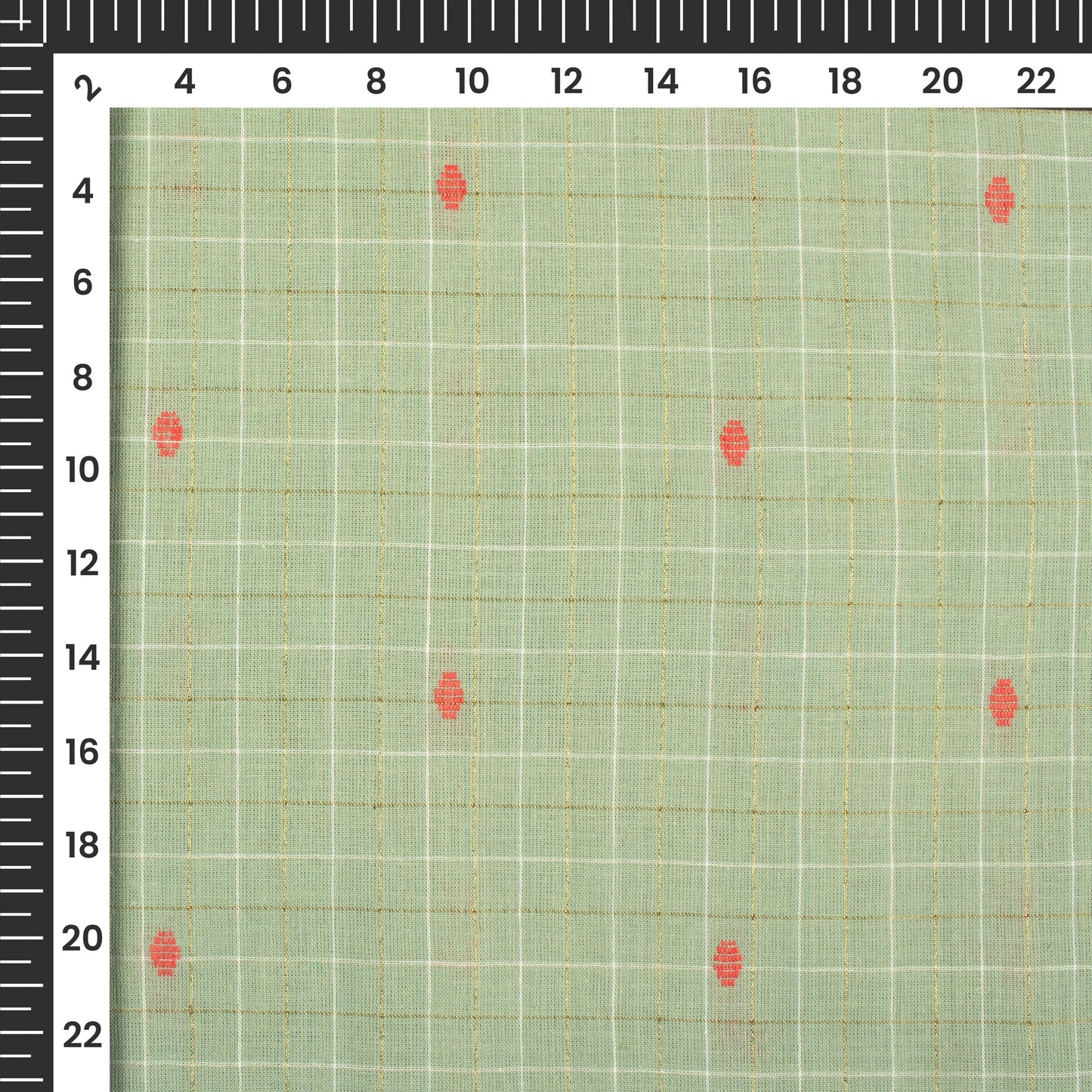 Exclusive Dobby Butta Pure Handloom Cotton Slub Fabric