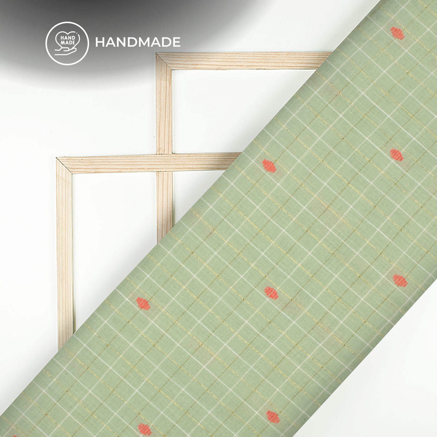 Exclusive Dobby Butta Pure Handloom Cotton Slub Fabric