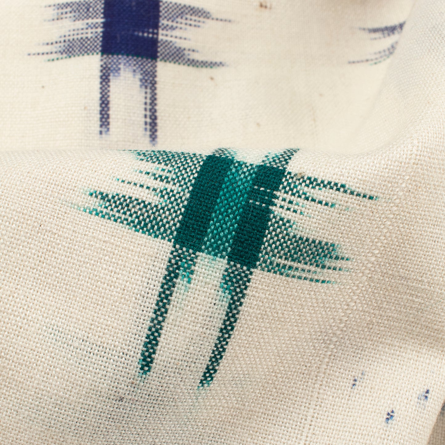 Pre-Washed Pochampally Double Ikat Cotton Fabric