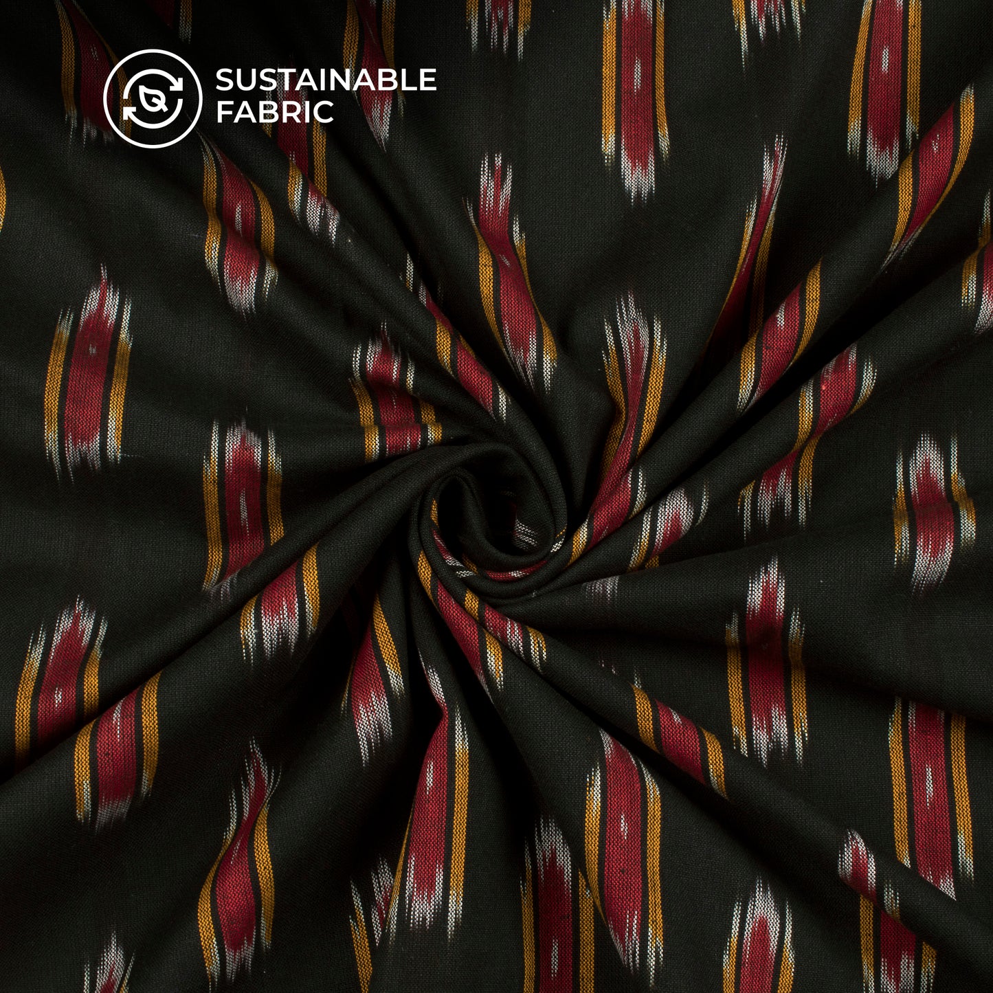 Pre-Washed Pochampally Ikat Weave Cotton Fabric
