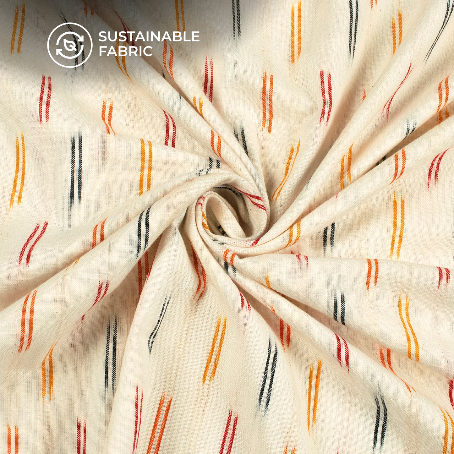 Pre-Washed Pochampally Ikat Weave Cotton Fabric
