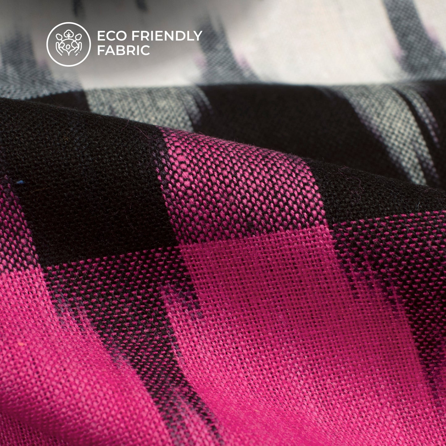 Pre-Washed Pochampally 3D Ikat Weave Cotton Fabric