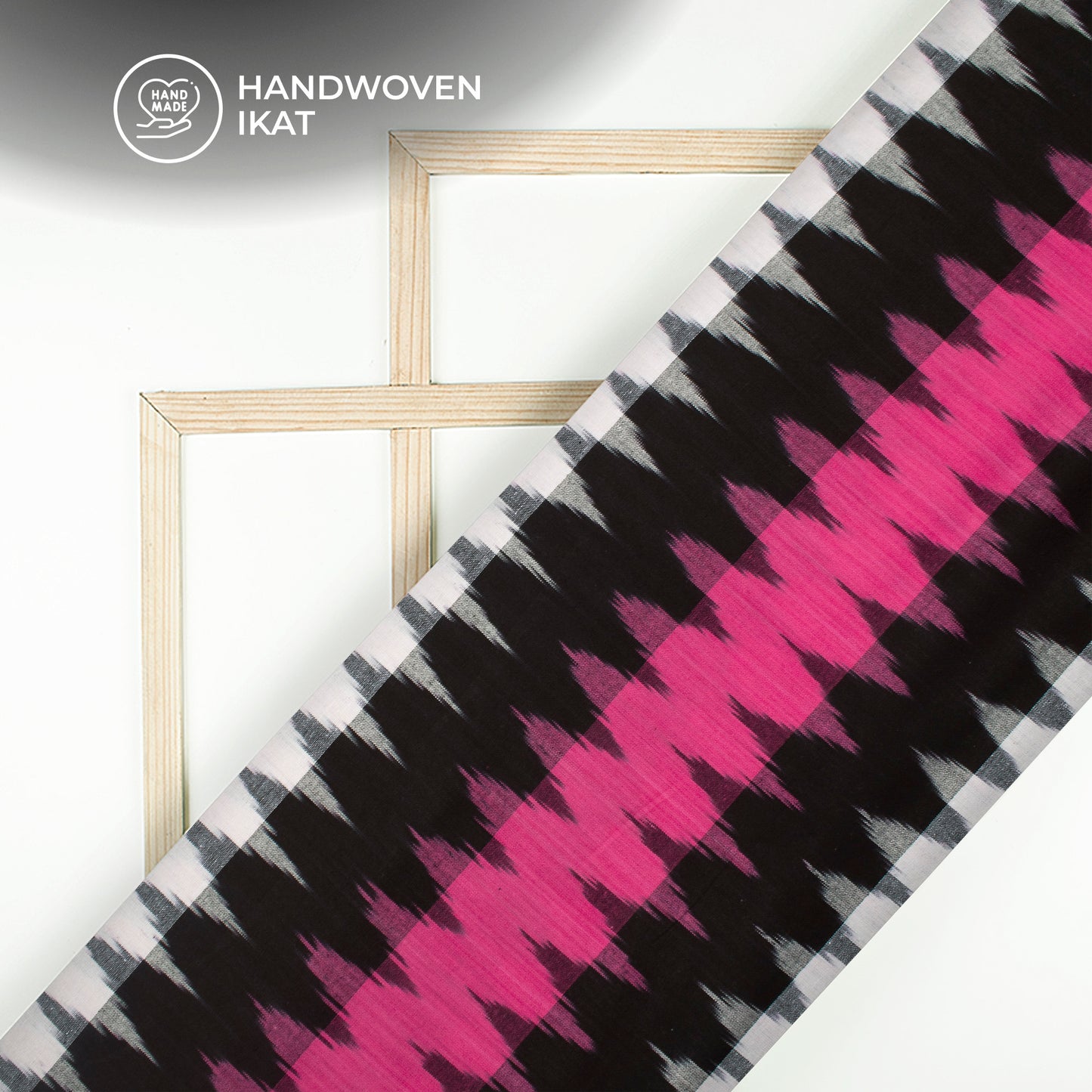 Pre-Washed Pochampally 3D Ikat Weave Cotton Fabric